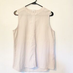 Paper Crane  round neck sleeveless back zip blouse